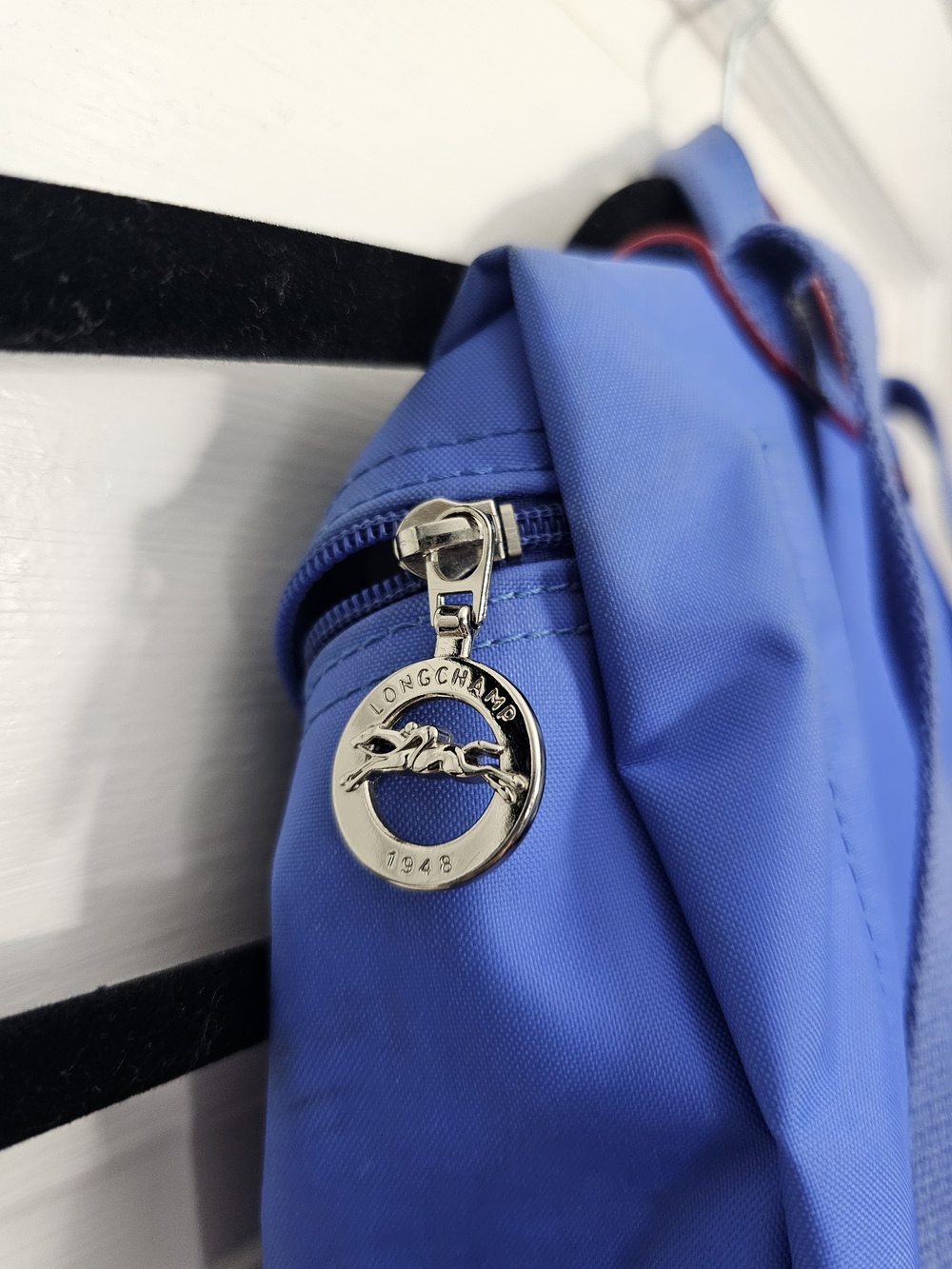 As-is Blue Le Pliage Nylon Backpack - Longchamp - Picture 3 of 7